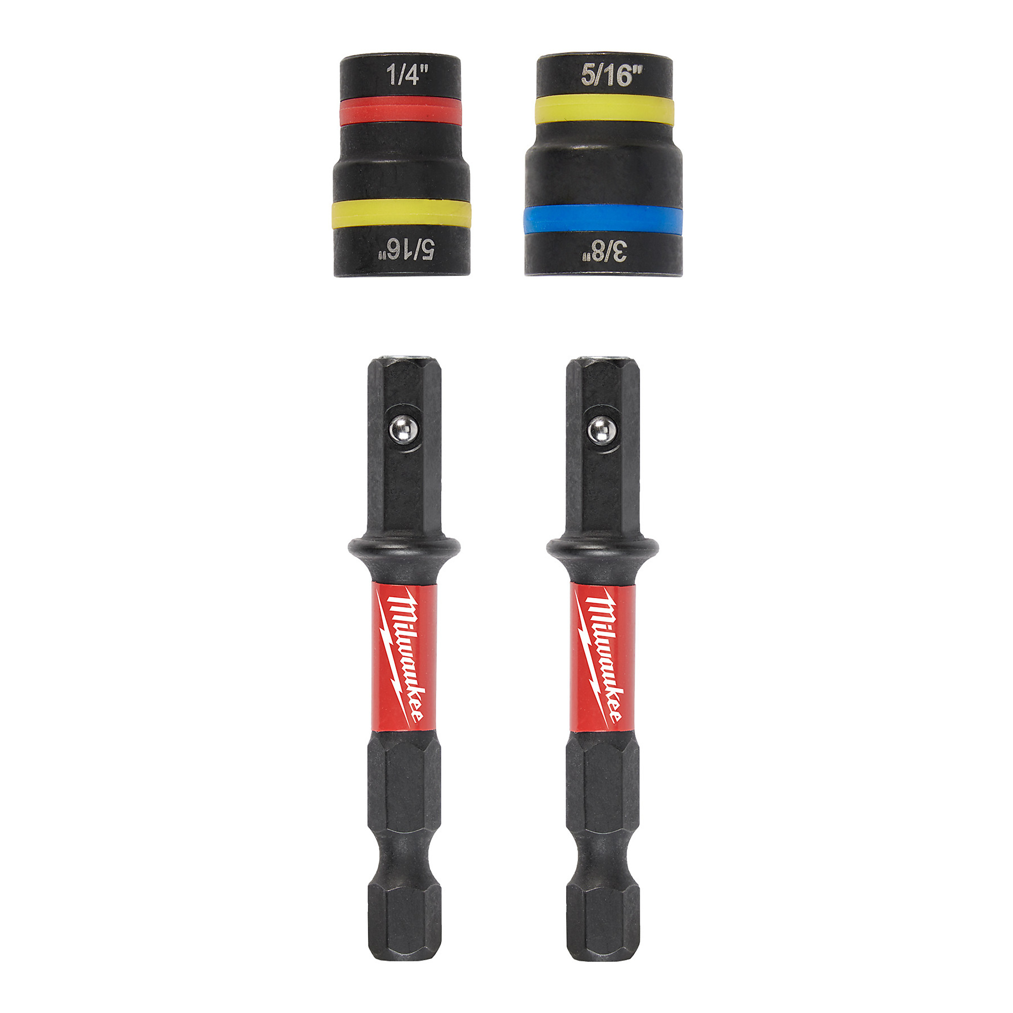 Milwaukee SHOCKWAVE Impact-Duty QUIK-CLEAR 2-in-1 Magnetic Nut Driver Set, 2 Pcs., Model# 49-66-4565